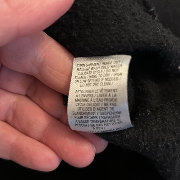 Oversized Lake Tahoe Black Sweatshirt, Sz M - Picture 6 of 6